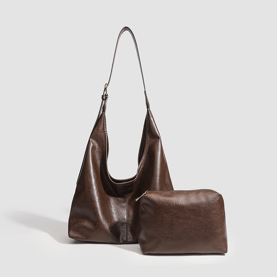 Damen Hobo-Tasche aus hochwertigem Kunstleder mit markanten Akzenten Nord Taschen