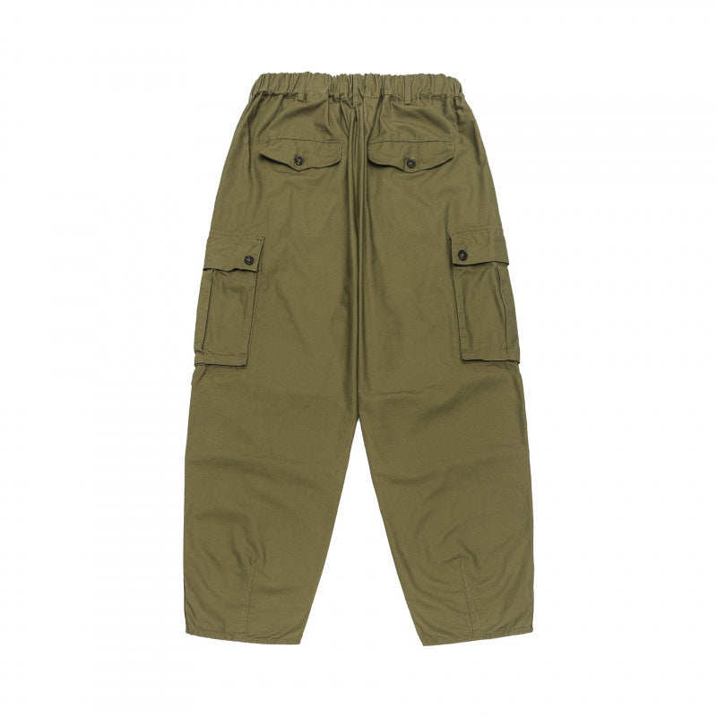 Unisex Oversize-Cargo-Hose mit Tunnelzugbund, Lagen-Detail und Druckknopfsaum Nord Taschen