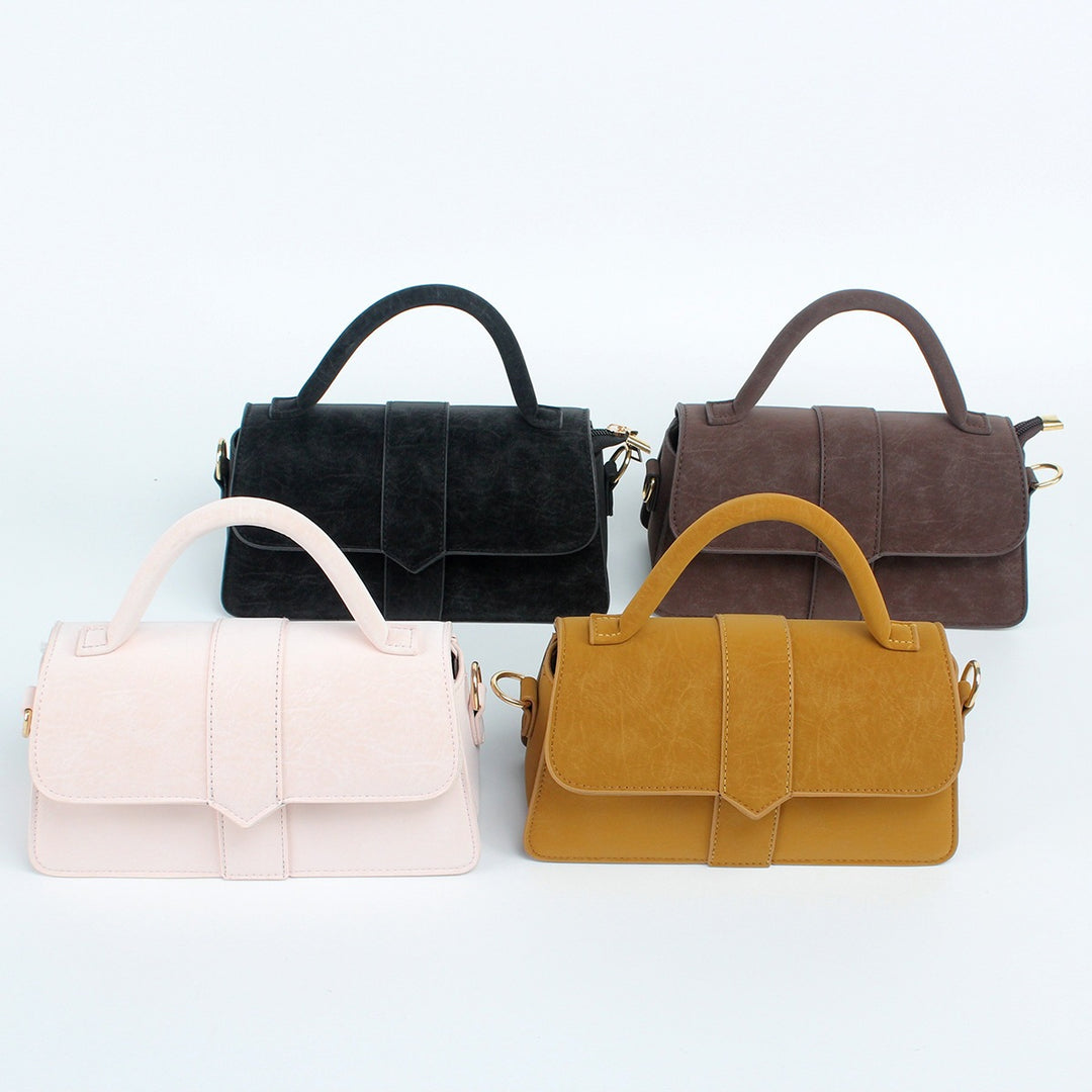 Damen elegante Handtasche im klassischen Klappdesign Nord Taschen