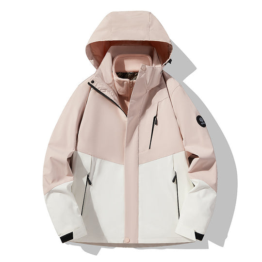Herren Softshell-Outdoorjacke mit abnehmbarer Fleece‑Innenlage, verstellbarer Kapuze und wasserabweisenden Reißverschlüssen Nord Taschen