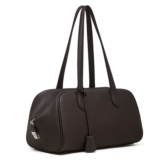 Damen Hobo-Tasche aus weichem, strukturiertem Leder mit abnehmbarem Kosmetiktäschchen Nord Taschen