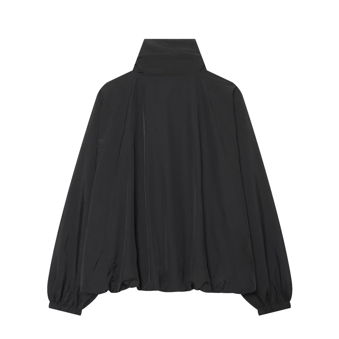 Damen Leichte wattierte Windjacke mit Stehkragen und Polka‑Dot‑Print Nord Taschen