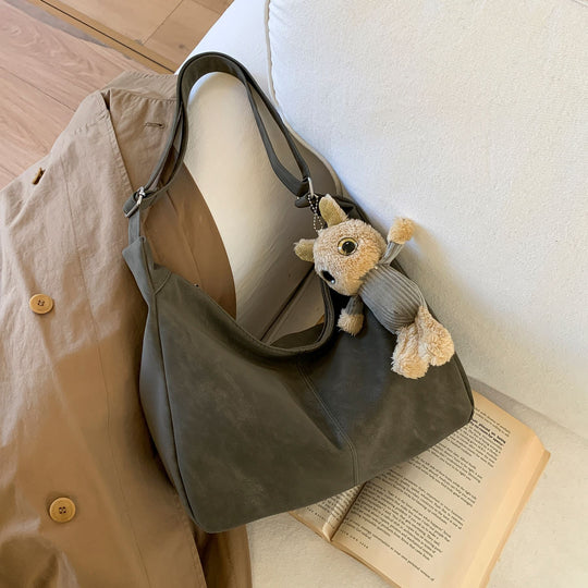 Damen elegante Hobo-Tasche aus softem Leder Nord Taschen