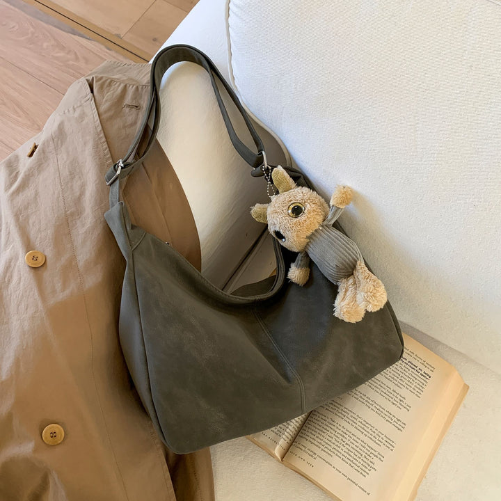 Damen elegante Hobo-Tasche aus softem Leder Nord Taschen