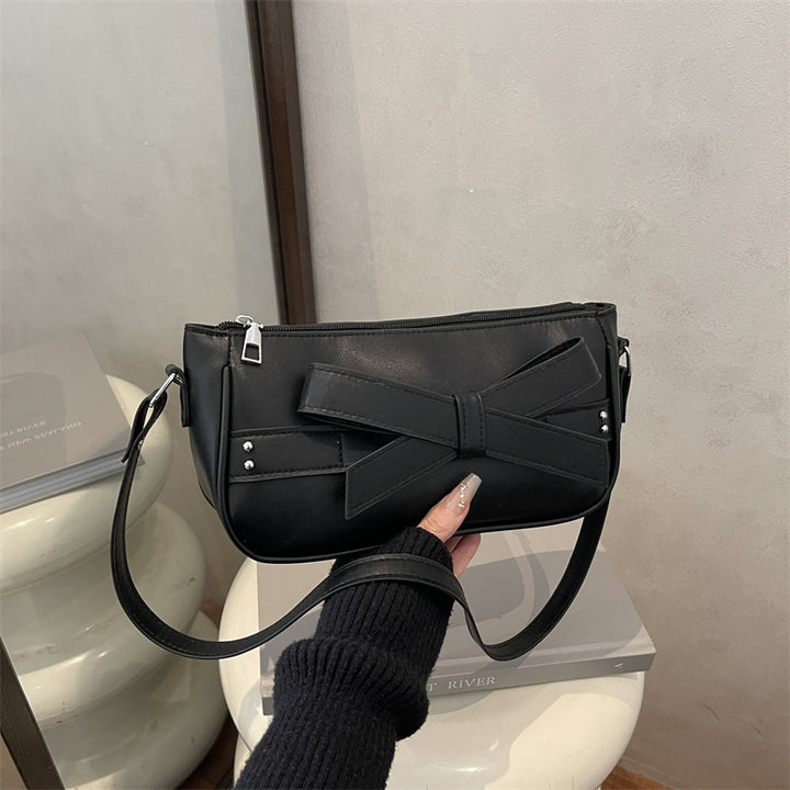 Damen modische Umhängetasche mit dekorativem Schleifendetail Nord Taschen