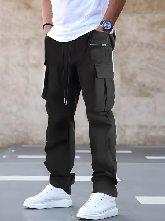 Herren Cargo-Jogginghose mit Multifachtaschen und Kordelzugbund Nord Taschen