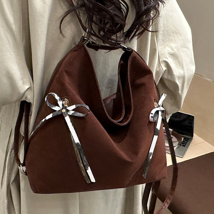 Damen Hobo-Tasche mit verspielten Schleifendetails und praktischen Fächern Nord Taschen