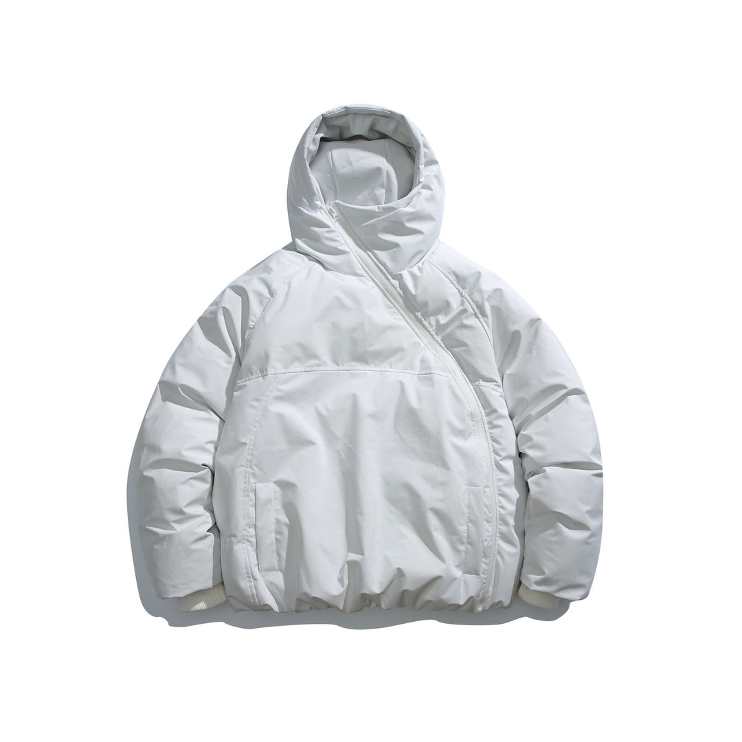 Unisex Kurz geschnittener asymmetrischer Steppparka mit Kapuze und Thermo‑Isolierung Nord Taschen