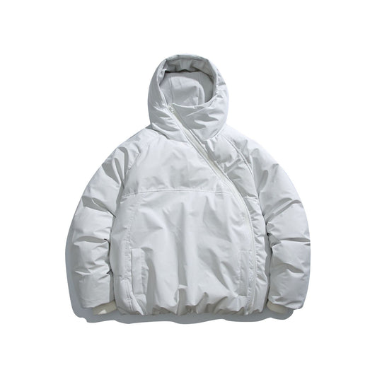 Unisex Kurz geschnittener asymmetrischer Steppparka mit Kapuze und Thermo‑Isolierung Nord Taschen
