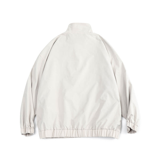 Herren Weit geschnittene leichte Windjacke mit hohem Stehkragen und elastischem Saum Nord Taschen