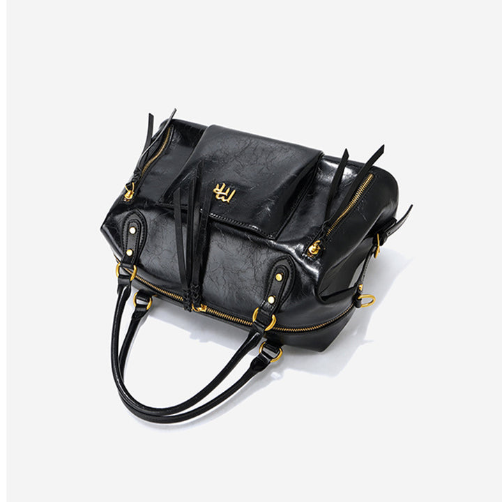 Damen elegante Handtasche mit goldenen Details Nord Taschen