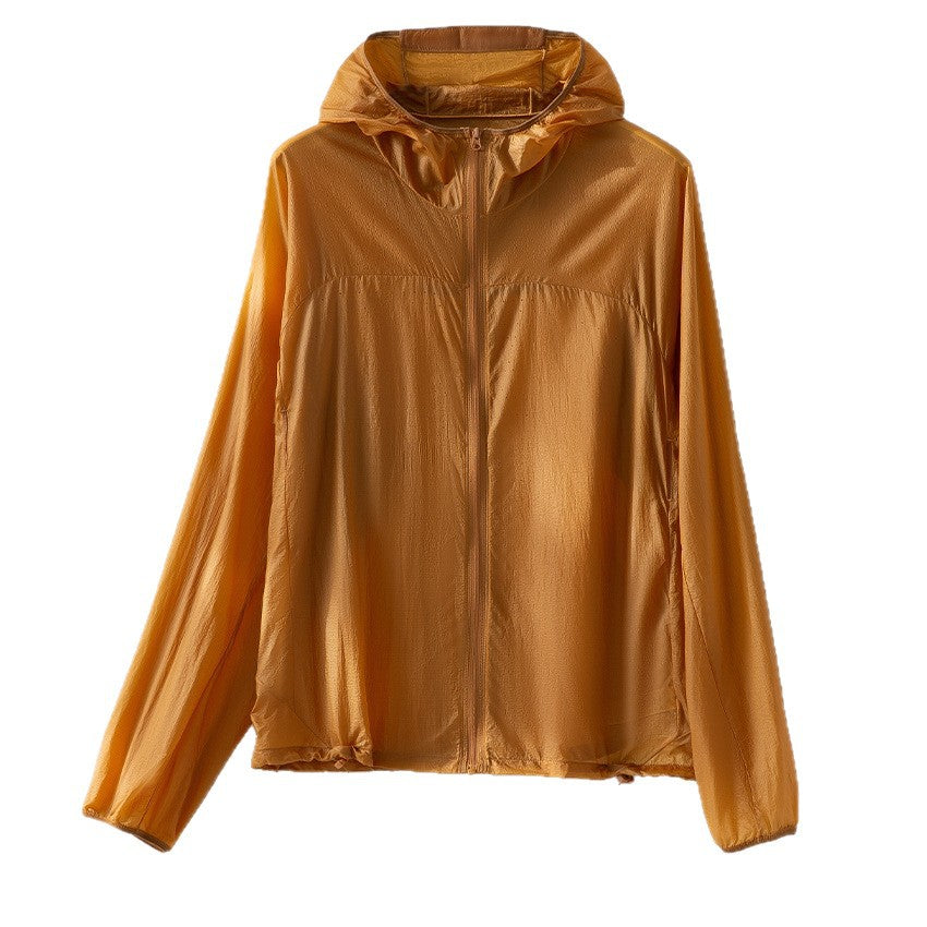 Damen Federleichte Kapuzenjacke aus Mikrofasern mit Kordelzug Nord Taschen