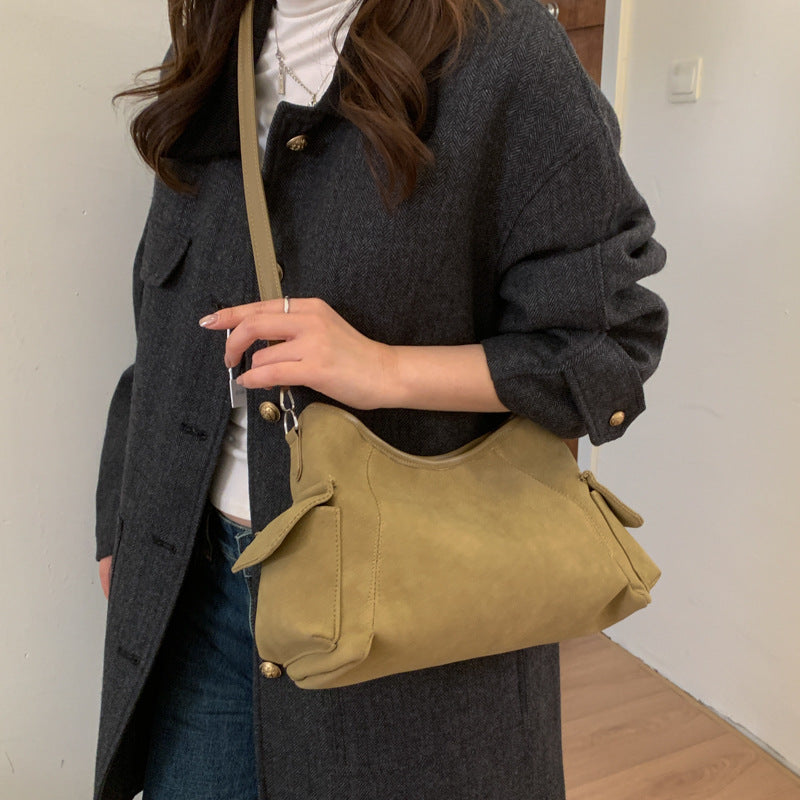 Damen Schultertasche mit abnehmbarem Schlüsselanhänger Nord Taschen