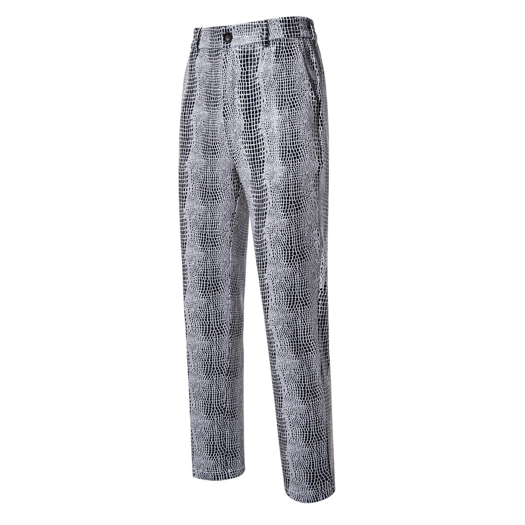 Herren Zweiteiliges Glamour-Anzugset mit metallischem Kroko-Effekt und schmaler Silhouette Nord Taschen