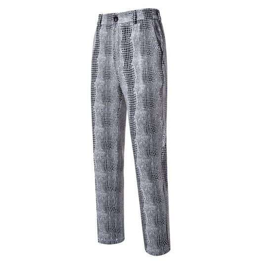 Herren Zweiteiliges Glamour-Anzugset mit metallischem Kroko-Effekt und schmaler Silhouette Nord Taschen