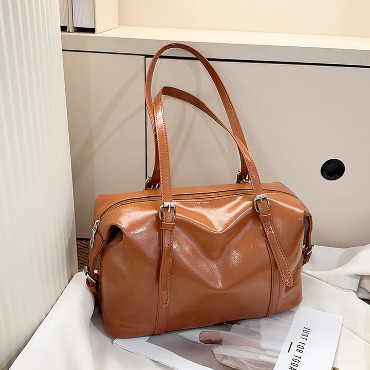 Damen elegante Handtasche mit hochwertiger, glänzender Oberfläche Nord Taschen