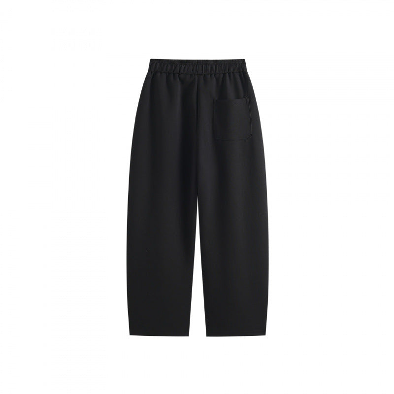 [Damen] Weite Highwaist-Loungehose mit Kordelzug, elastischem Bund und Seitentaschen Nord Taschen
