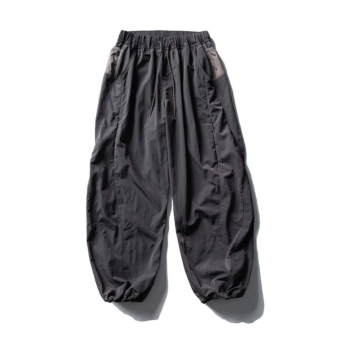Herren Balloon-Silhouette Ripstop-Freizeit-Hose mit elastischem Tunnelzugbund, Zip-Taschen und D-Ring Nord Taschen