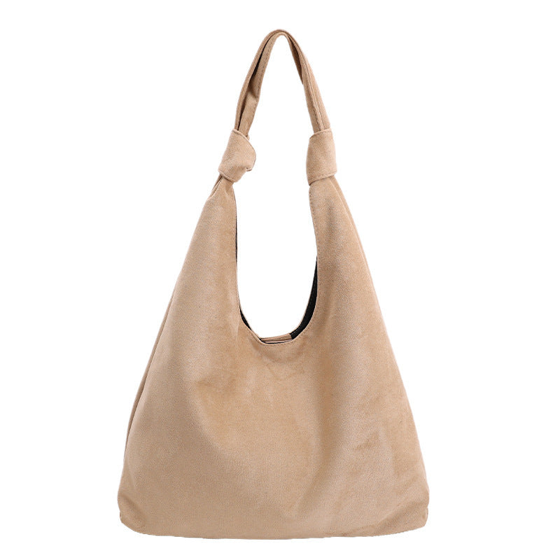 Damen Hobo-Tasche aus weichem Veloursleder mit modischem Design Nord Taschen