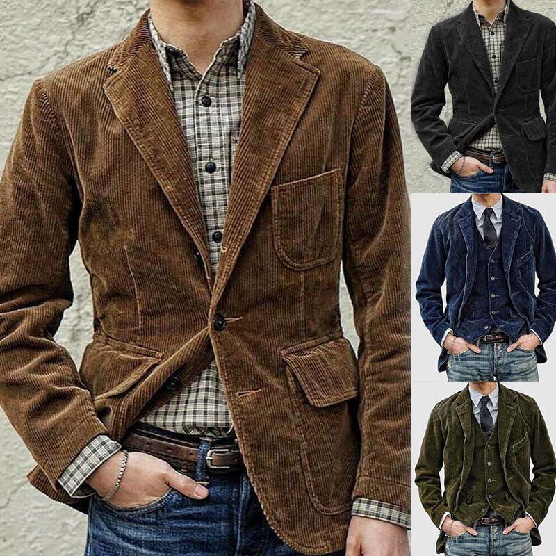 Herren Cordblazer mit modernem Schnitt - Arvani