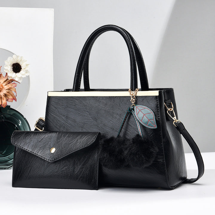 Damen elegante Henkeltasche mit abnehmbarem Geldbeutel und modischen Details Nord Taschen