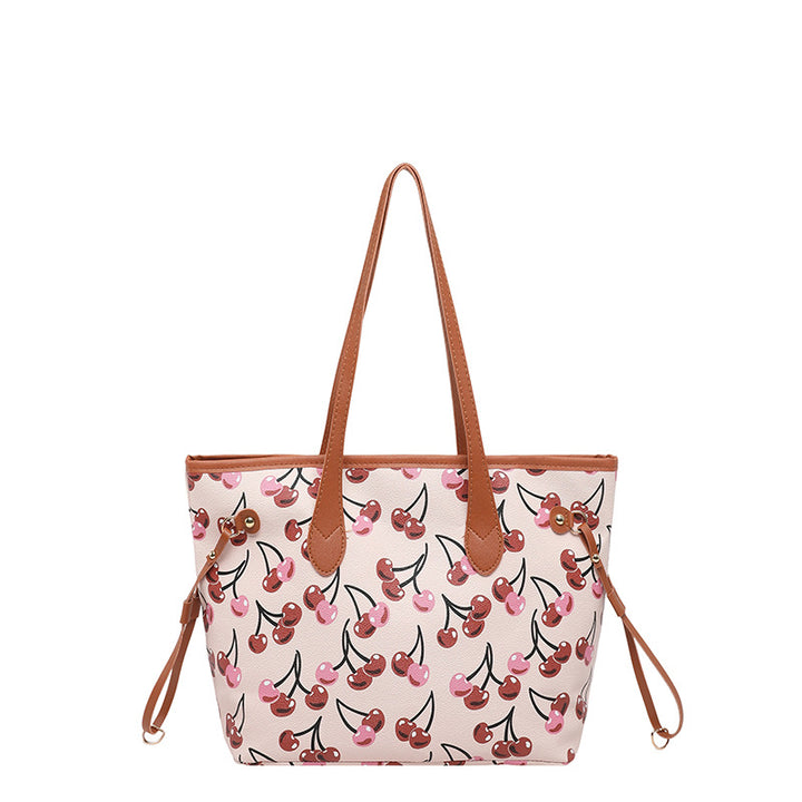 Damen Tragetasche mit fröhlichem Erdbeerdesign Nord Taschen