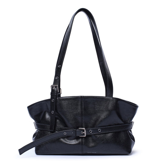 Damen Schultertasche mit eleganter Struktur und modischen Metallakzenten Nord Taschen
