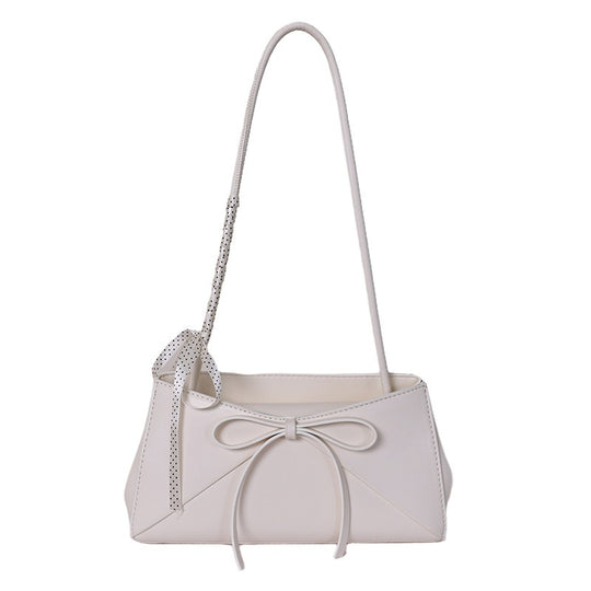 Damen elegante Umhängetasche mit dekorativem Kordelzug und buntem Anhänger Nord Taschen