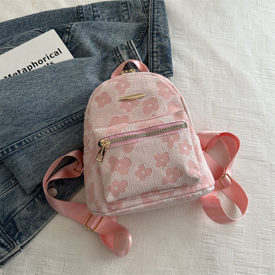 Damen Rucksack mit floralem Design und praktischem Reißverschluss Nord Taschen