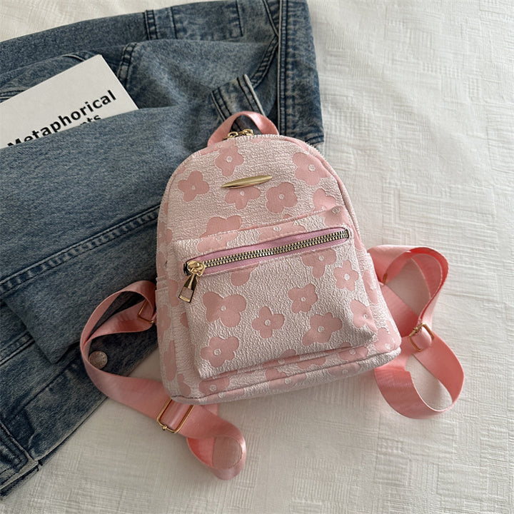 Damen Rucksack mit floralem Design und praktischem Reißverschluss Nord Taschen