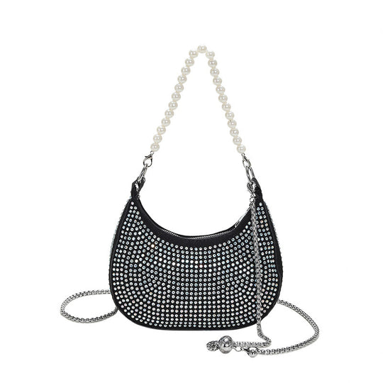 Damen glamouröse Abendtasche mit Perlenschmuck Nord Taschen