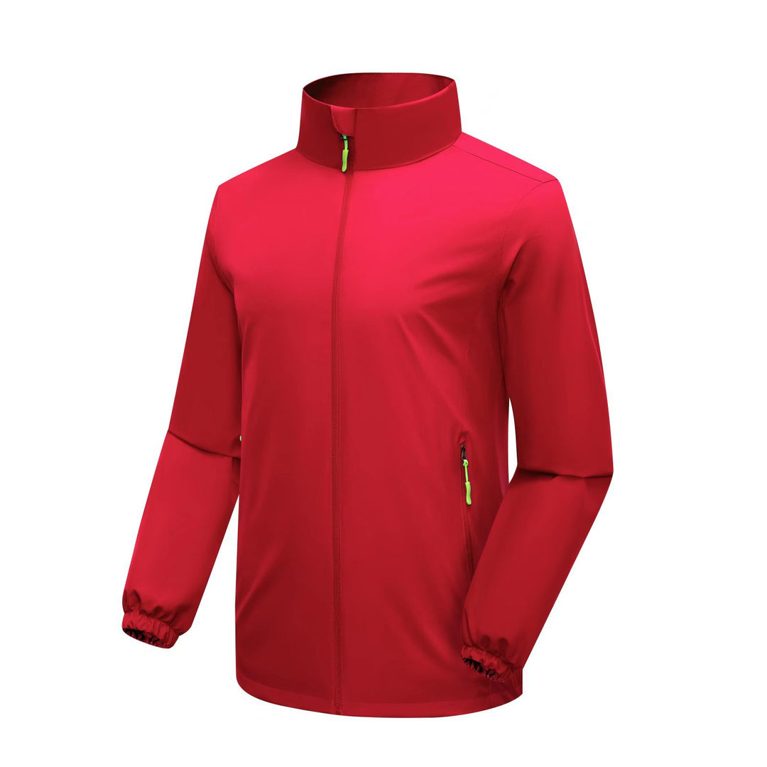 Herren Leichte Softshell‑Regenjacke mit hohem Stehkragen und winddichter Mikrofaserschale Nord Taschen