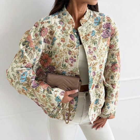Damen Modische Blütenjacke Nord Taschen