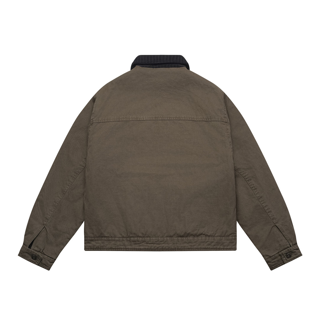 Herren Oversized Canvas‑Blousonjacke mit Cordkragen und aufgesetzten Pattentaschen Nord Taschen