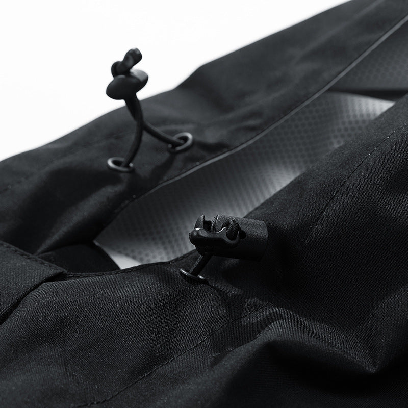 Herren Dreilagige wasserabweisende Kapuzen‑Outdoorjacke mit Mesh‑Futter und verdecktem Reißverschluss Nord Taschen