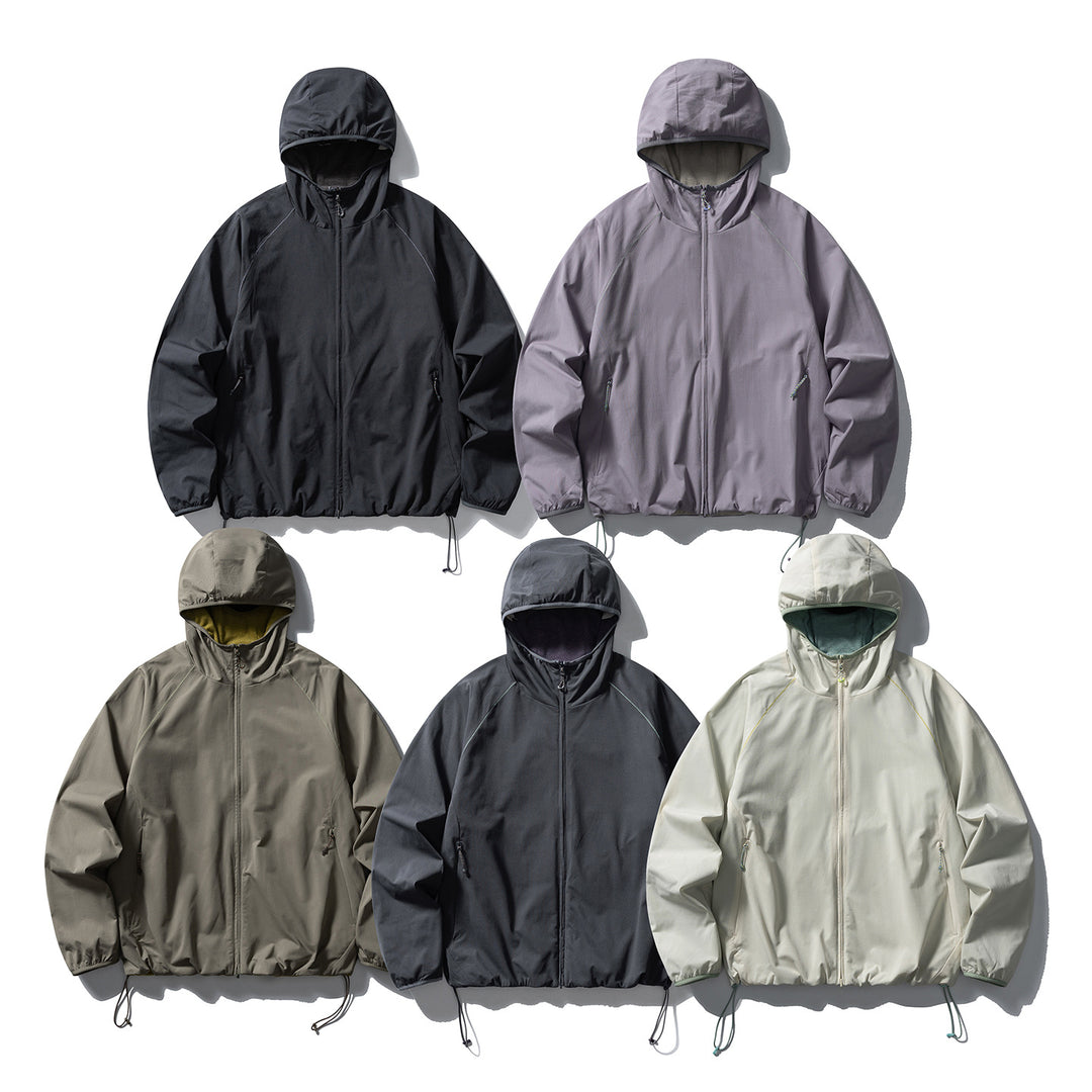 Unisex Leichte Kapuzen‑Softshelljacke mit Fleecegefütterter Innenkapuze und verstellbarem Saum Nord Taschen