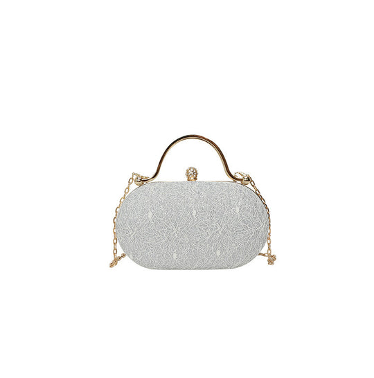 Damen Glamouröse Clutch mit funkelndem Design und abnehmbarem Kettenriemen Nord Taschen