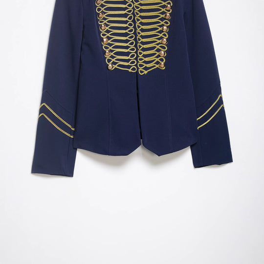 Damen Gala-Militärblazer im Parade‑Stil mit Kordelbesatz und Stehkragen Nord Taschen