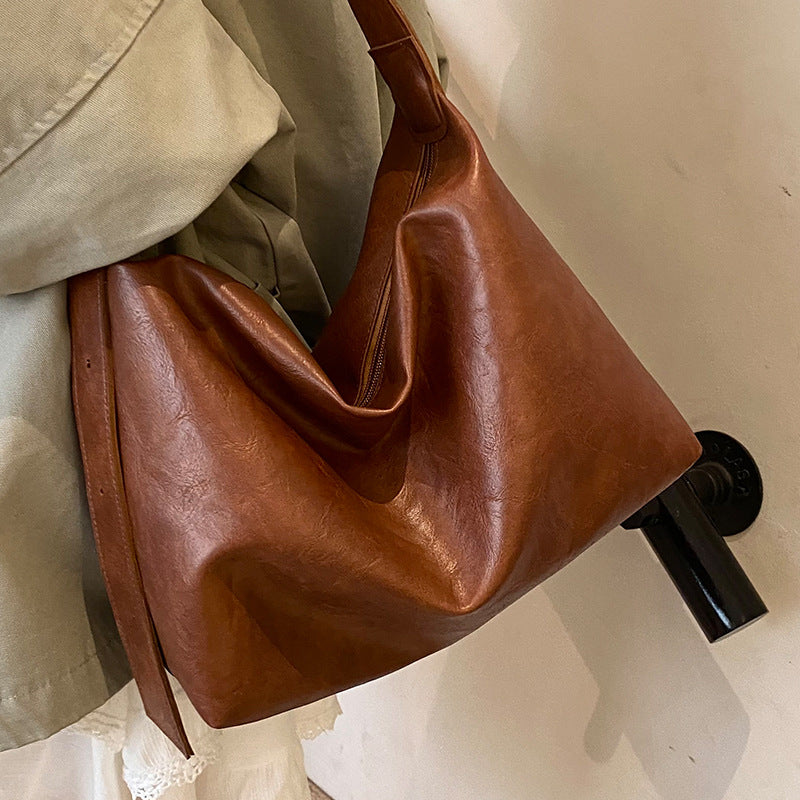 Damen große Ledertasche mit praktischem Design Nord Taschen