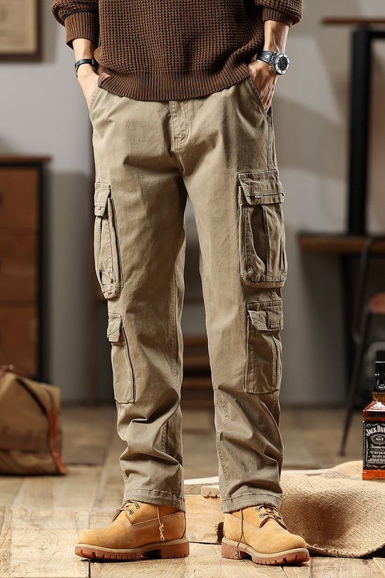 Herren Robuste Cargohose aus Baumwoll-Twill mit Mehrfachtaschen Nord Taschen