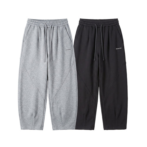 Herren Locker geschnittene Jogginghose mit Tunnelzug, Zierrnähten und Eingrifftaschen Nord Taschen