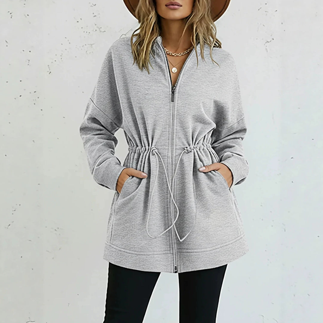 Damen Modische Sportjacke mit Taillenregulierung Nord Taschen