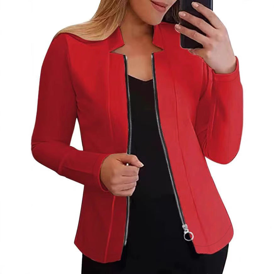Damen Bikerjacke mit innovativem Schnitt und praktischen Reißverschlussdetails