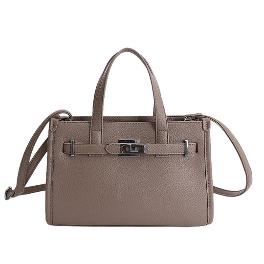Damen elegante Handtasche mit strukturiertem Kunstleder und geräumigem Innenfach Nord Taschen