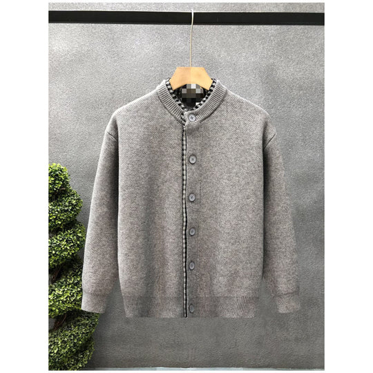Herren Sweaterjacke mit Stehkragen Nord Taschen