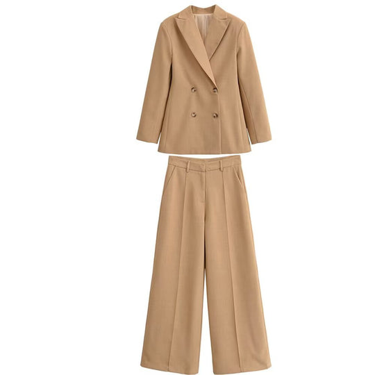 Damen Elegante High‑Waist Culotte‑Hose im Leinenlook mit Bügelfalte Nord Taschen