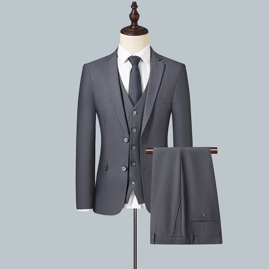 Herren Schlankes Einreihiges Business-Sakko mit Zwei-Knopf-Silhouette Nord Taschen