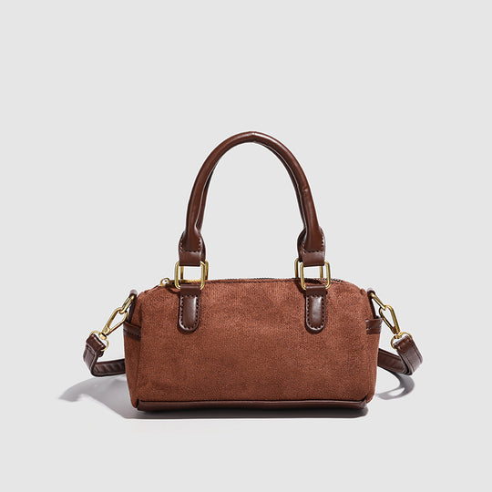 Damen Handtasche mit elegantem Wildleder und praktischem abnehmbarem Schulterriemen Nord Taschen