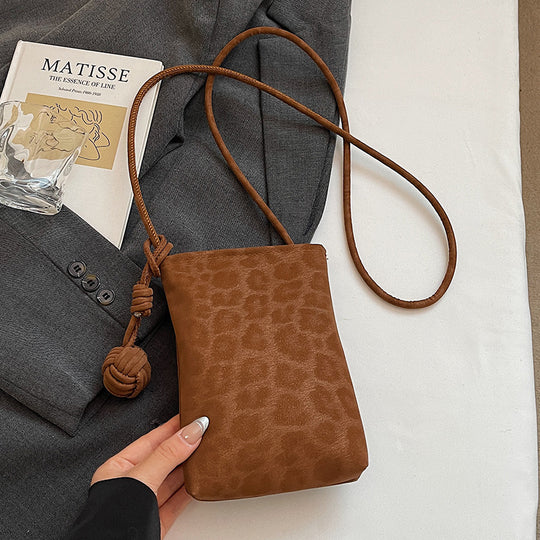 Damen Umhängetasche aus weichem Kunstleder mit modernem Leopardenmuster Nord Taschen