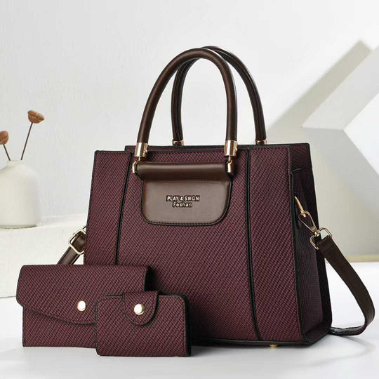 Damen elegante Handtasche mit abnehmbarem Portemonnaie Nord Taschen